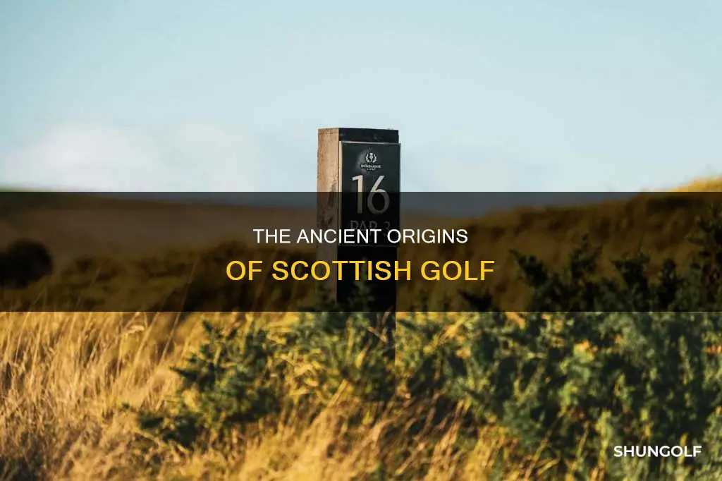 when did golf begin in scotland