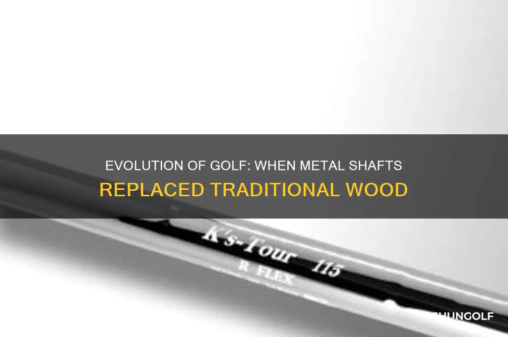 when did golf clubs get metal shafts