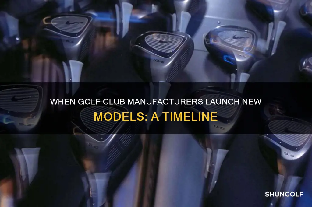 when did golf clubs manufacturers release new