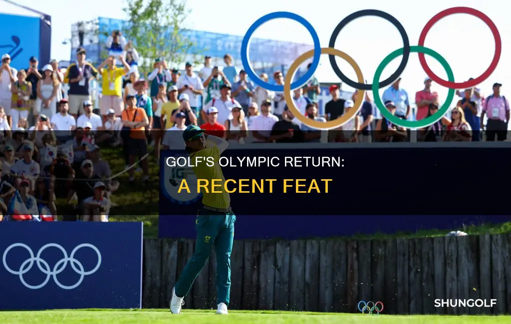 when did golf last feature