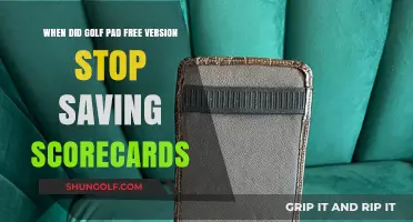 Golf Pad Free Version: When Did Scorecard Saving End?