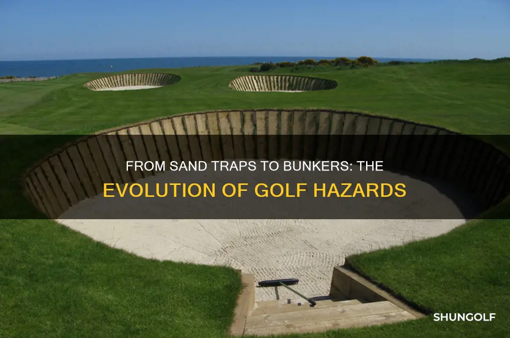 when did golf sand traps become bunkers