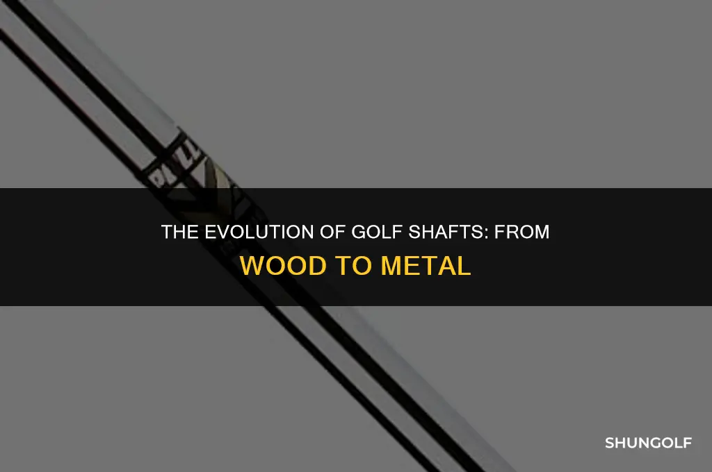 when did golf shafts becoe metal