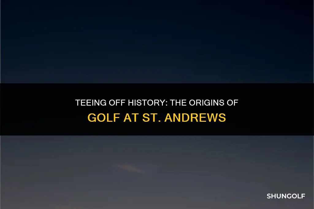 when did golf start at st andrews