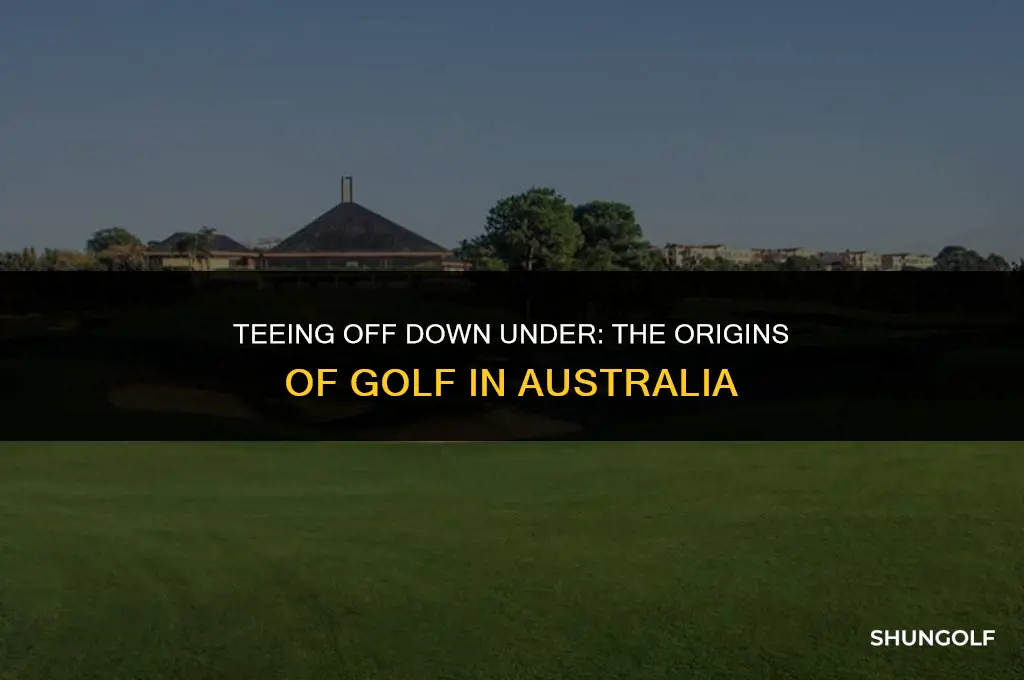 when did golf start in australia