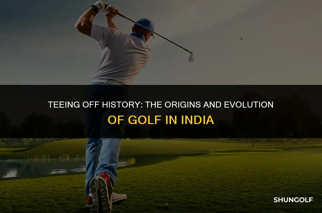 when did golf start in india