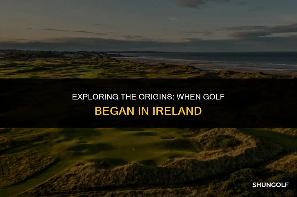 when did golf start in ireland