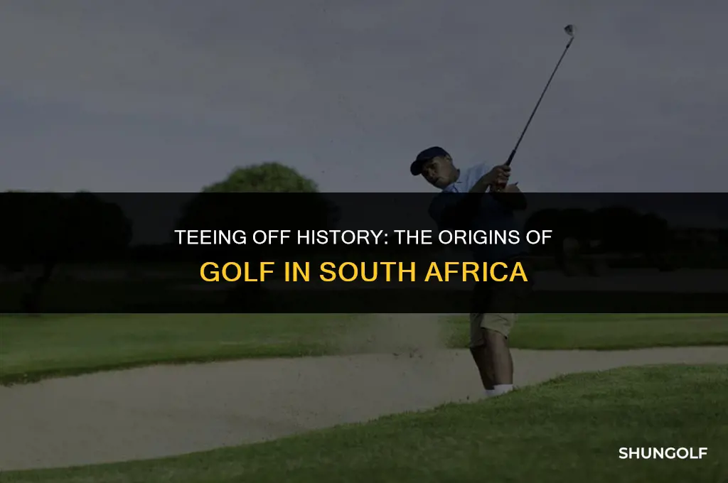 when did golf start in south africa