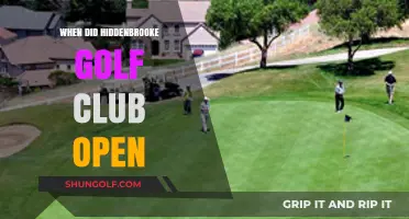 Hiddenbrooke Golf Club's Grand Opening: A Historical Overview