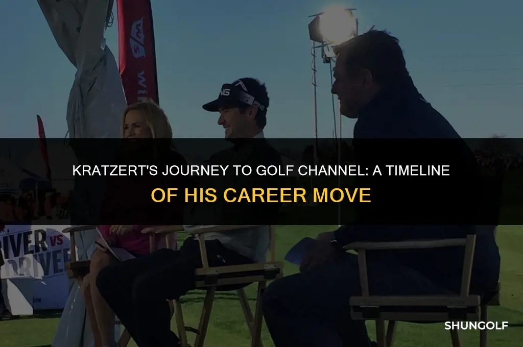 when did kratzert join golf channel