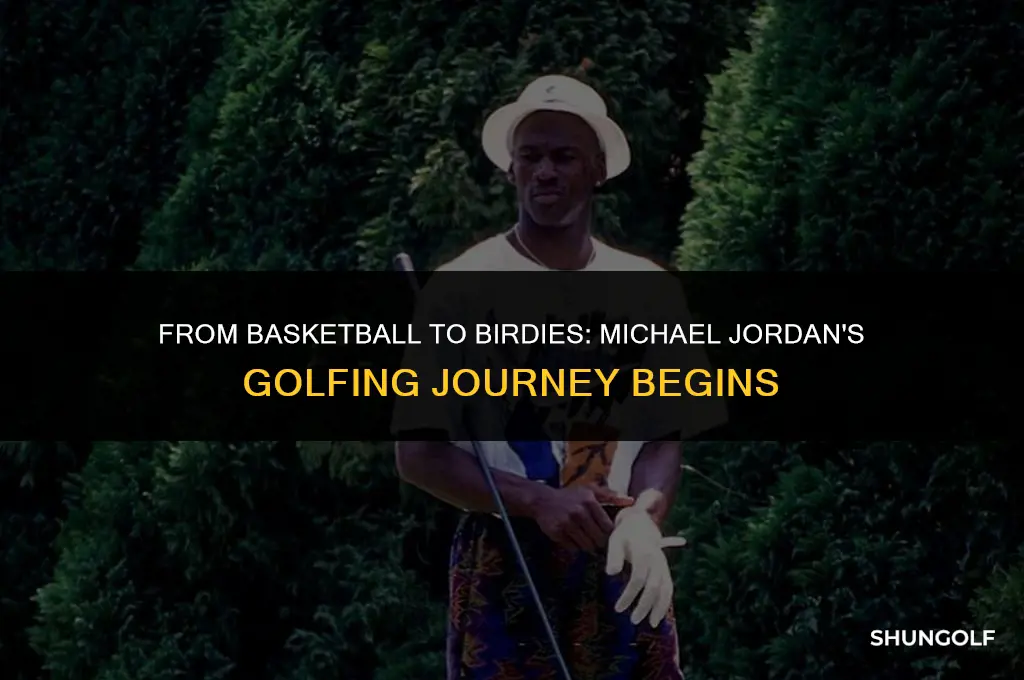 when did michael jordan start golfing