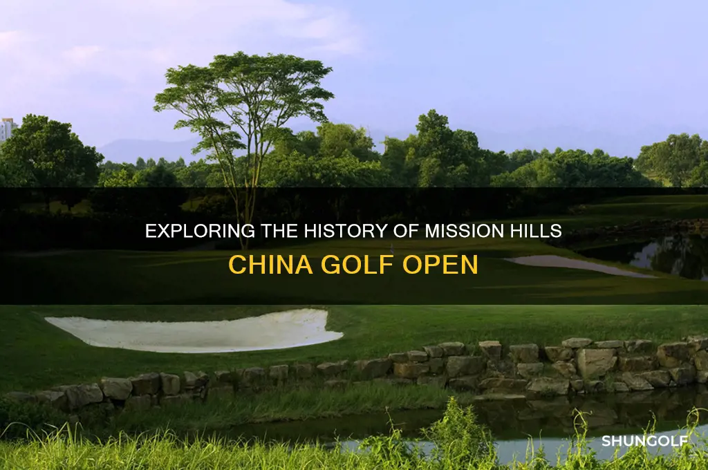 when did mission hills china golf open