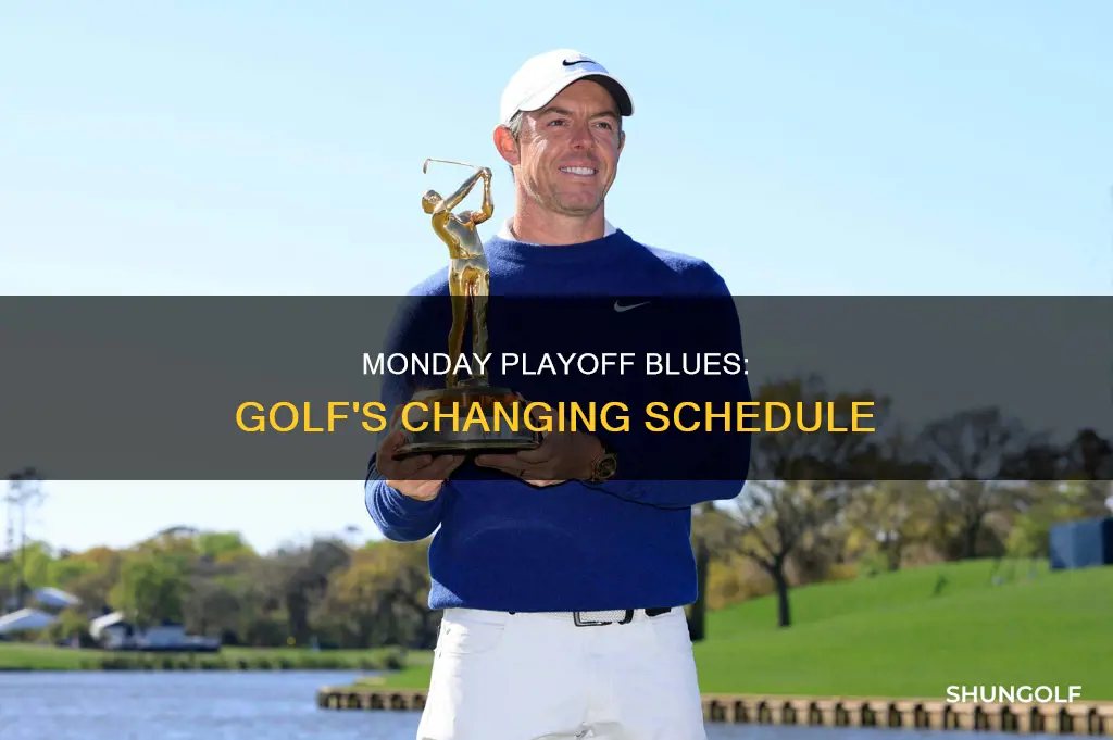 when did monday playoofs stop golf