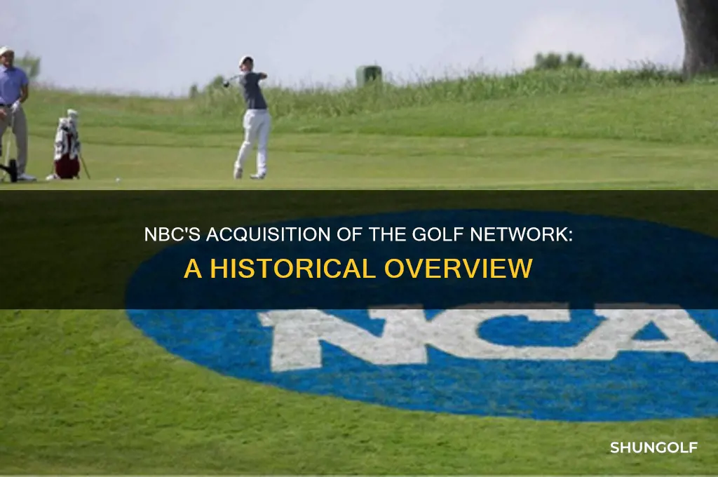 when did nbc purchase the golf network