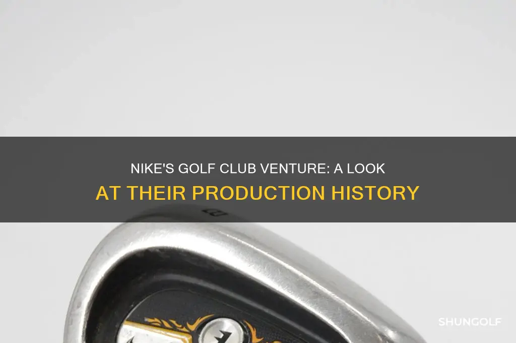 when did nike make golf clubs