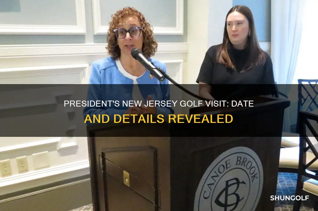 when did president go to new jersey golf
