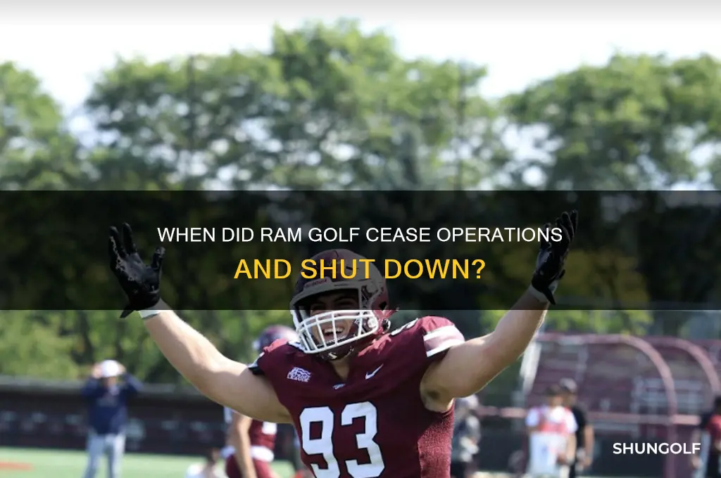 when did ram golf go out of business