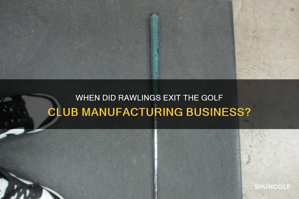 when did rawlings stop making golf clubs