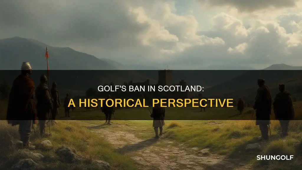 when did scotland ban golf