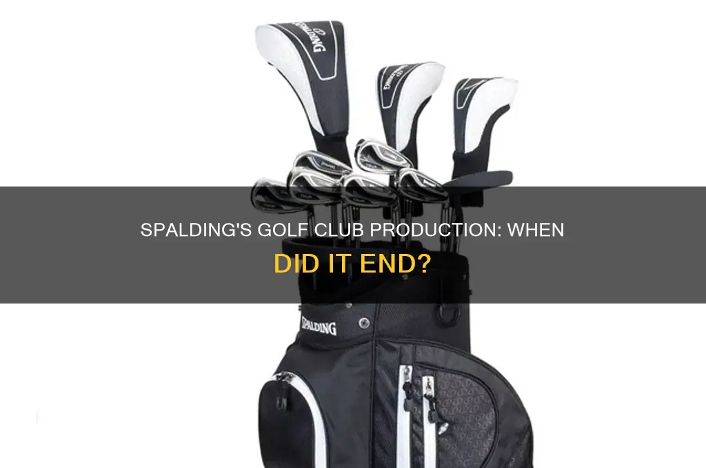 when did spalding stop making golf clubs