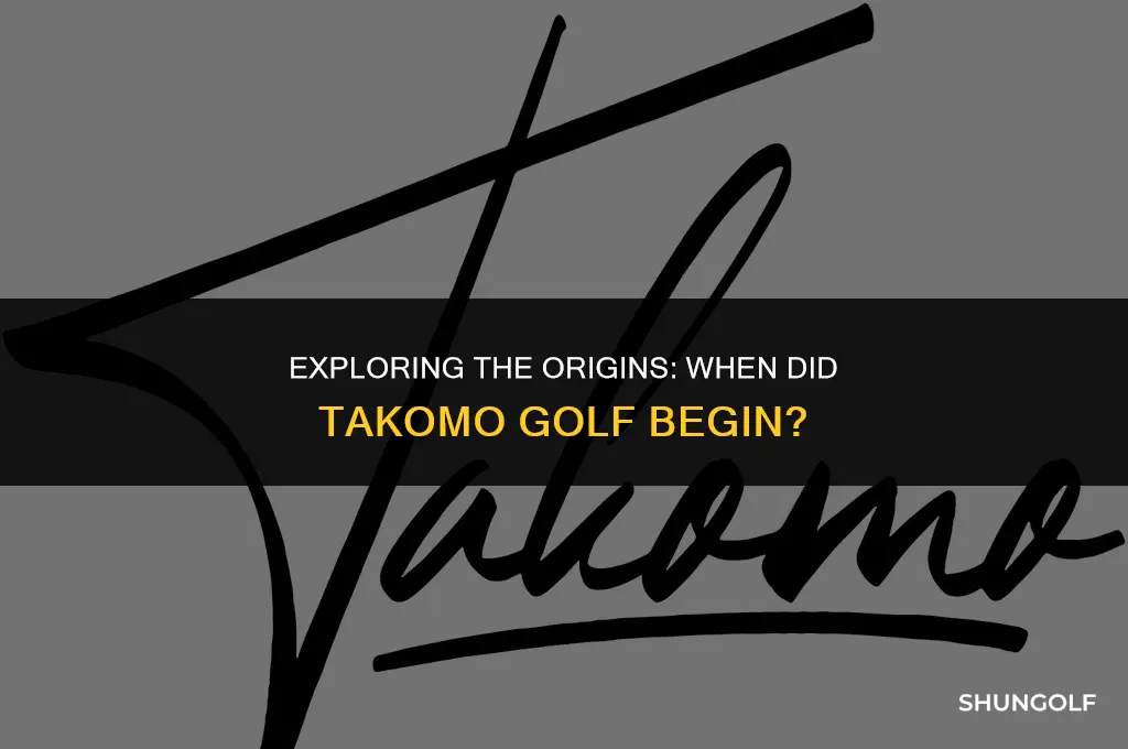 when did takomo golf start
