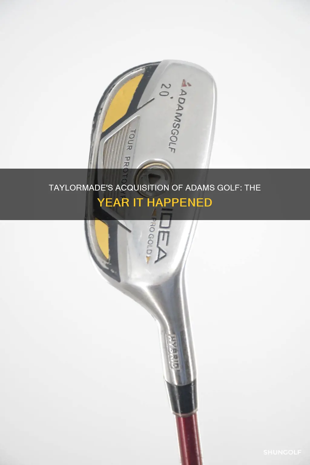 when did taylormade buy adams golf