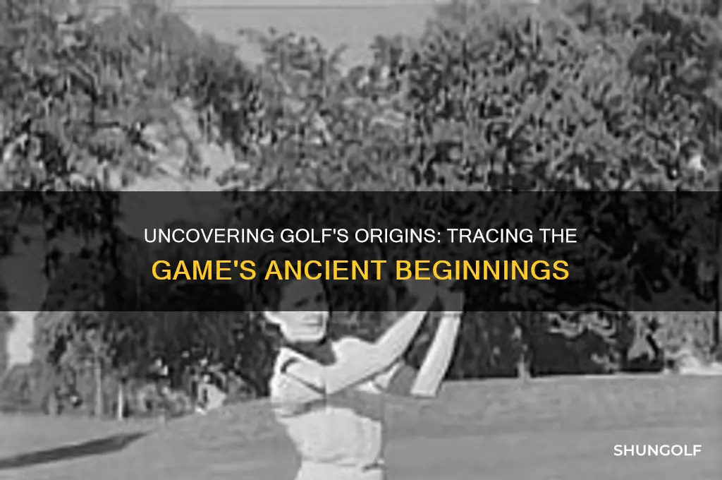 when did the game of golf begin