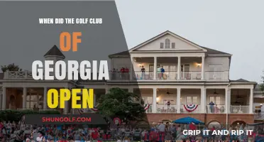 The Golf Club of Georgia: A Look at Its Opening Year