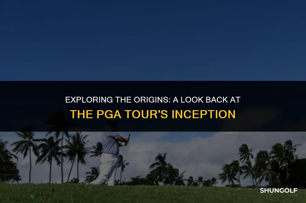 when did the pga tour start