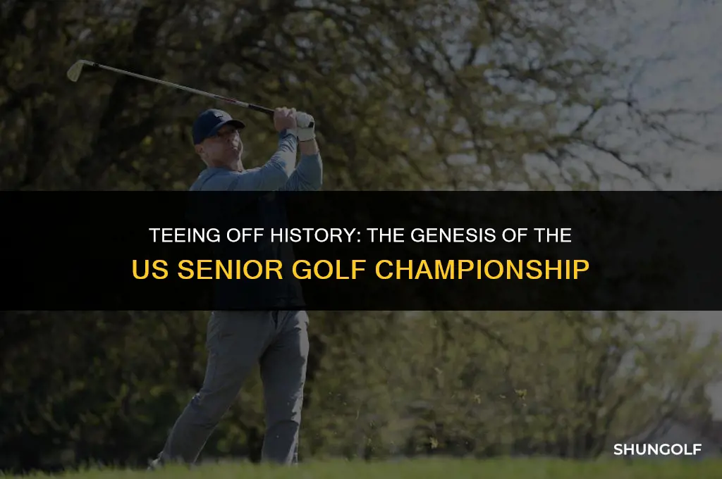 when did the us senior golf championship start