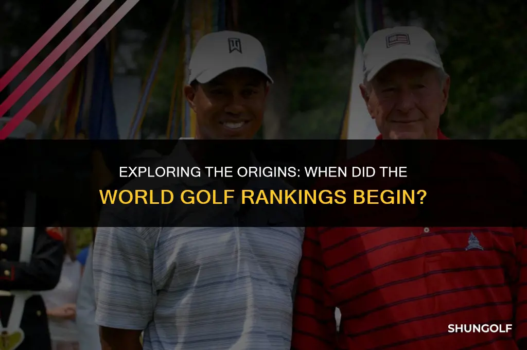 when did the world golf rankings start