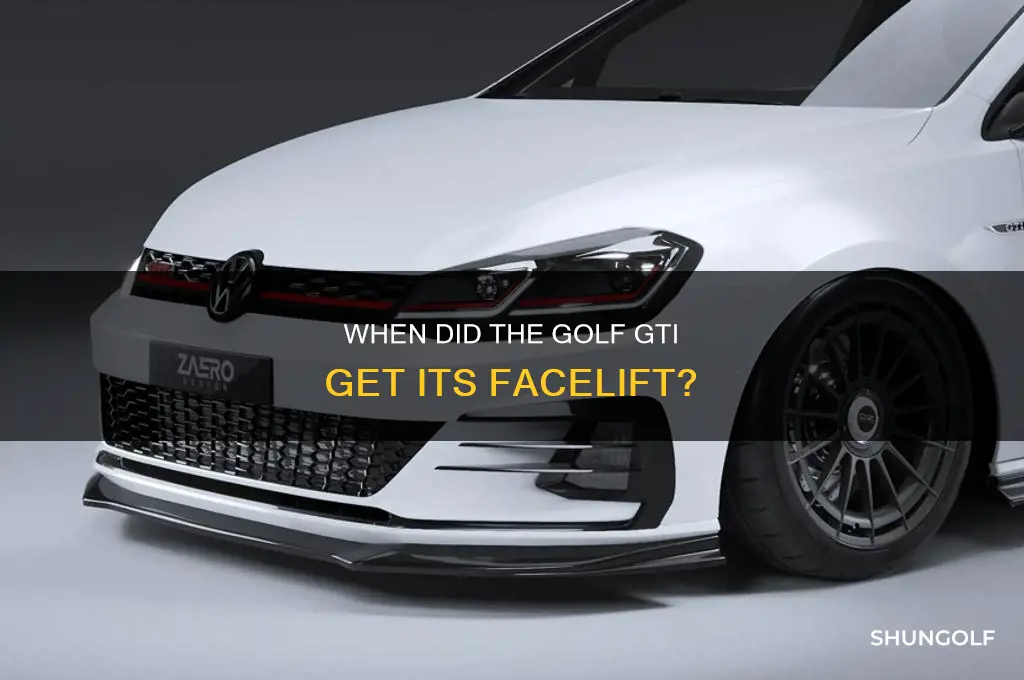 when did they facelift the golf gti