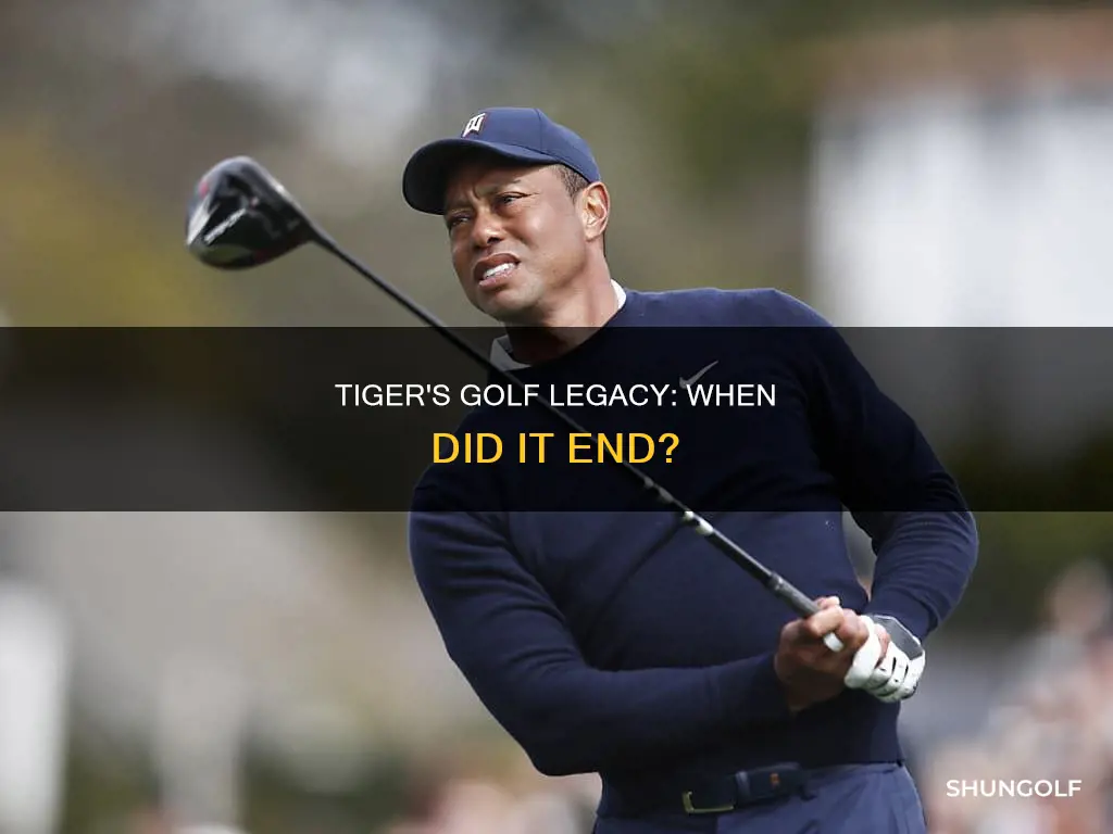 when did tiger golf last