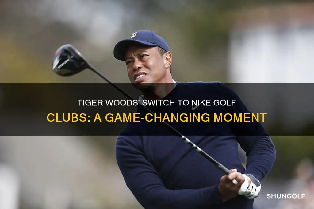 when did tiger start using nike golf clubs