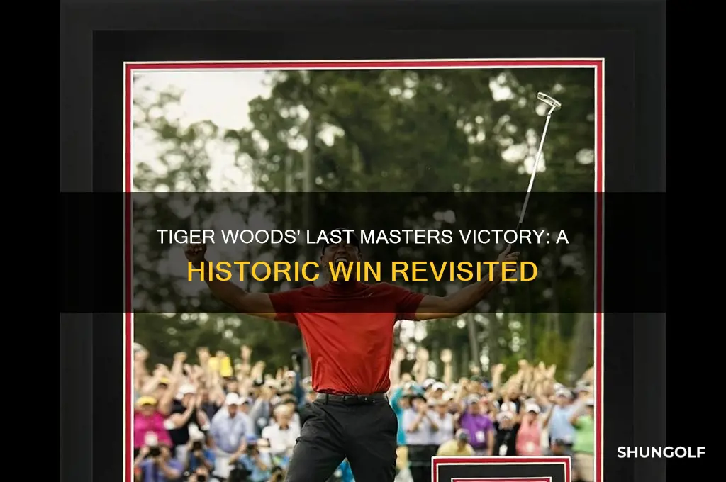 when did tiger win the masters last