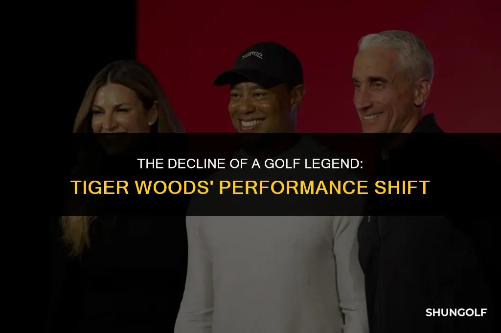 when did tiger woods start sucking at golf