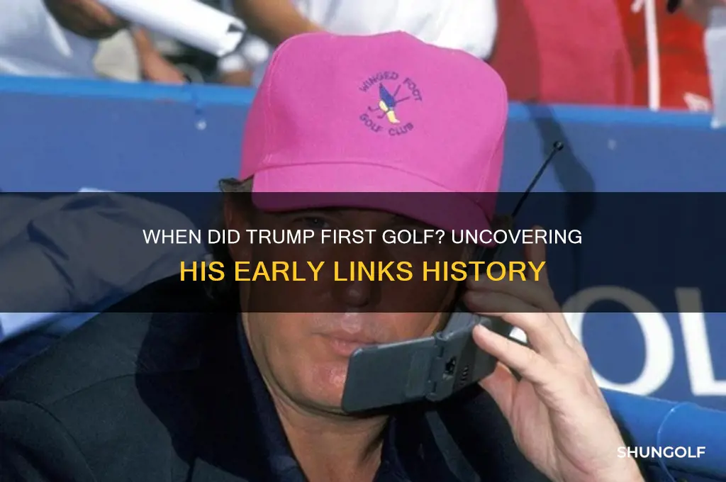 when did trump furst golf