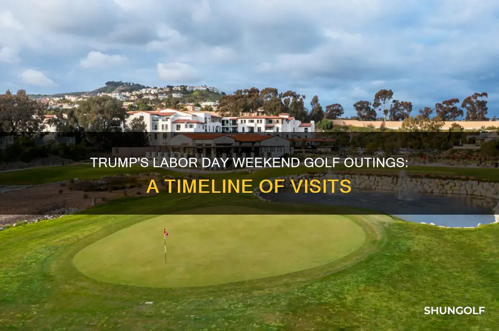 when did trump golf labor day weekend