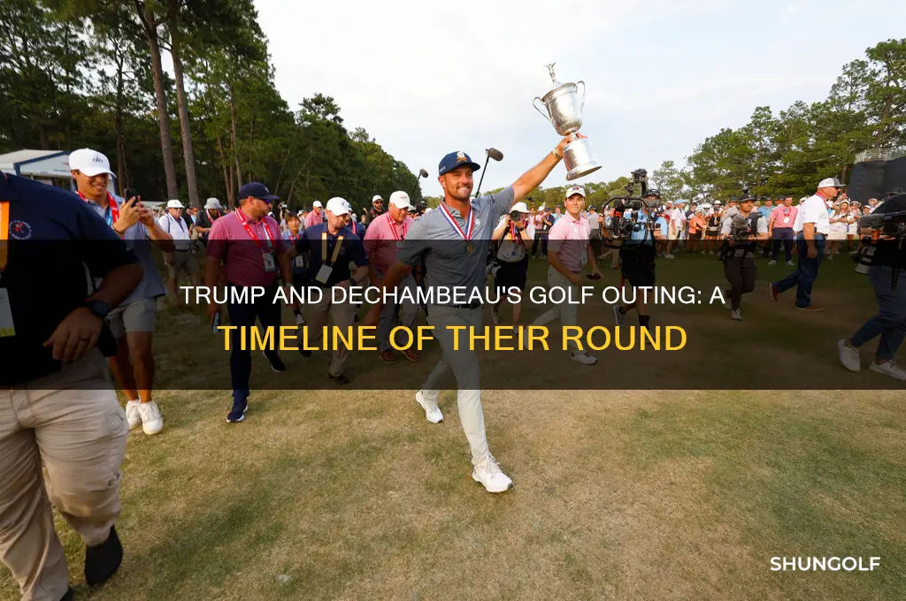 when did trump golf with dechambeau