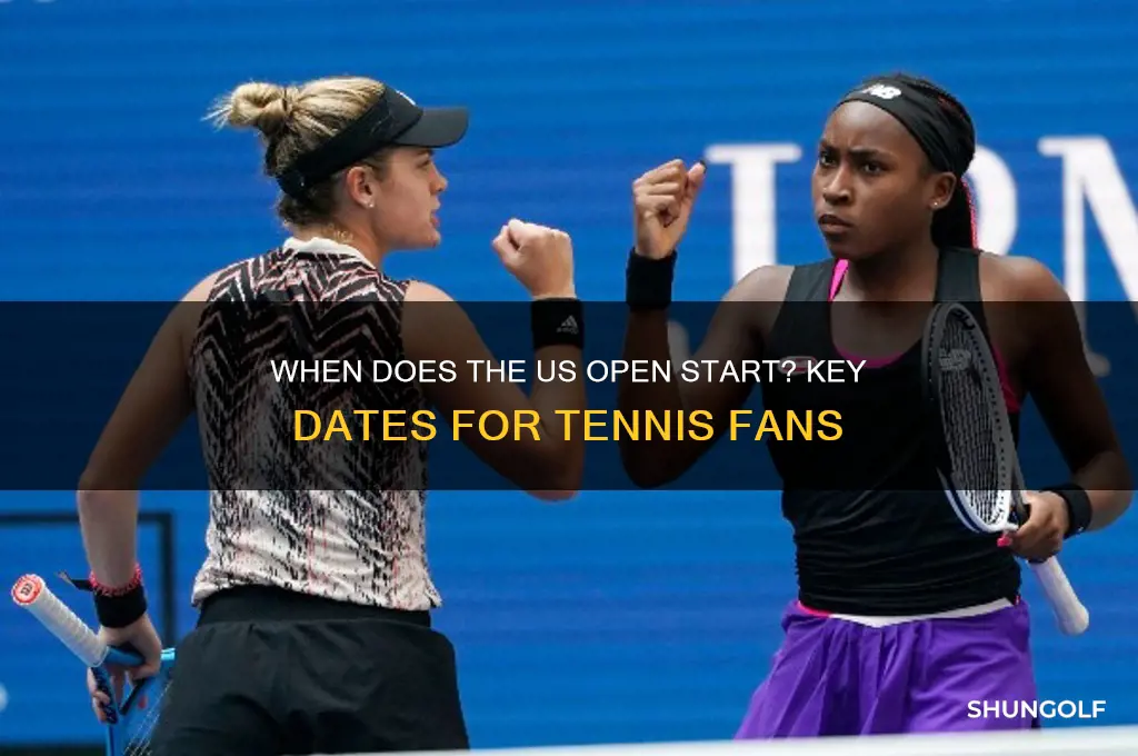 when dies the us open start