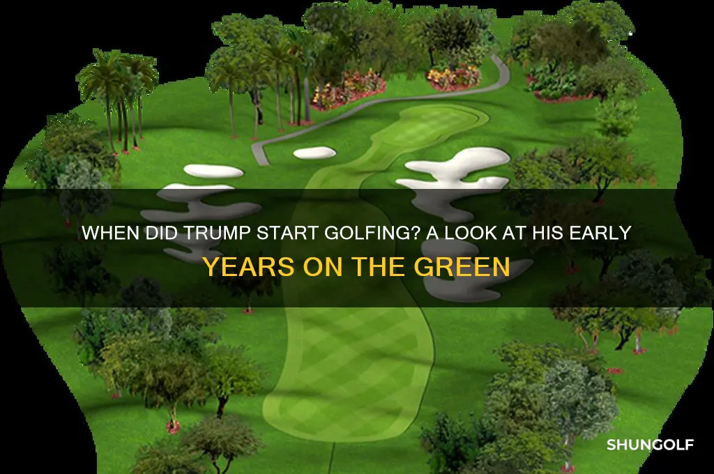 when dif trump start golfing