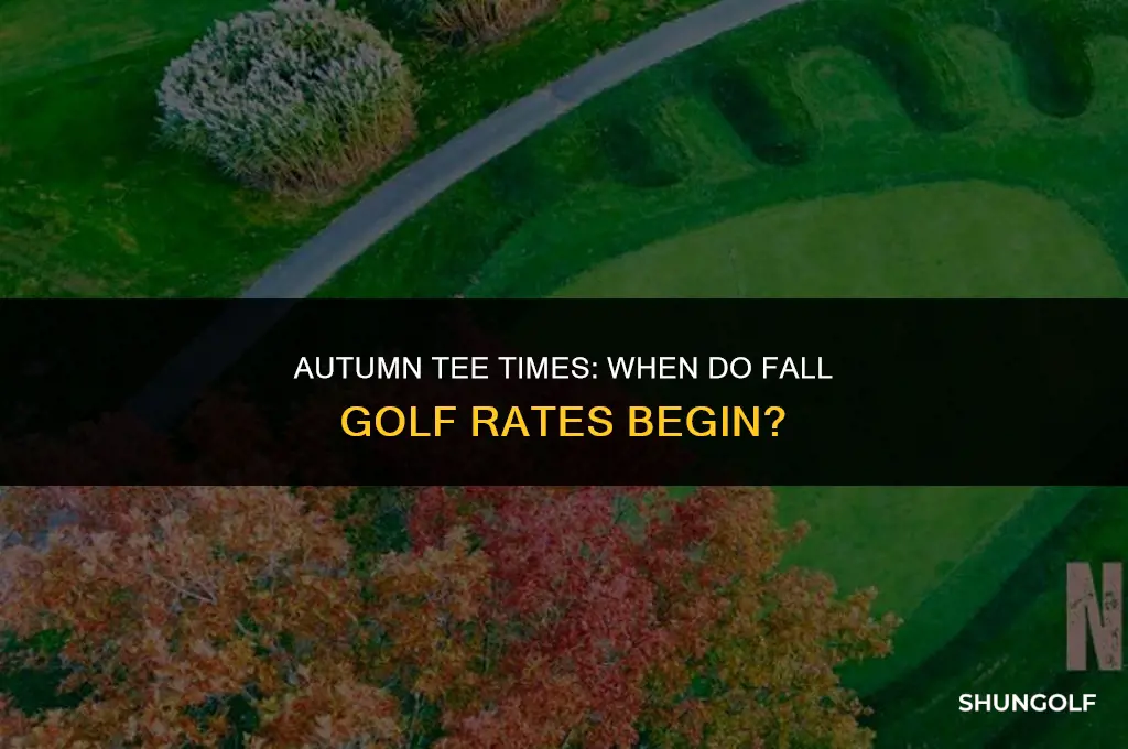 when do fall golf rates start