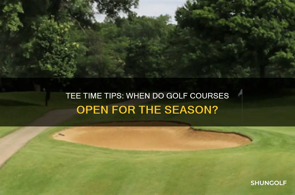 when do golf courses open