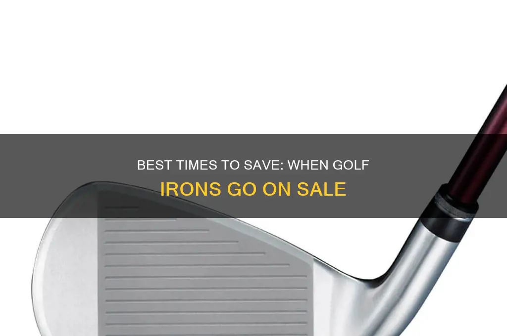 when do golf irons go on sale