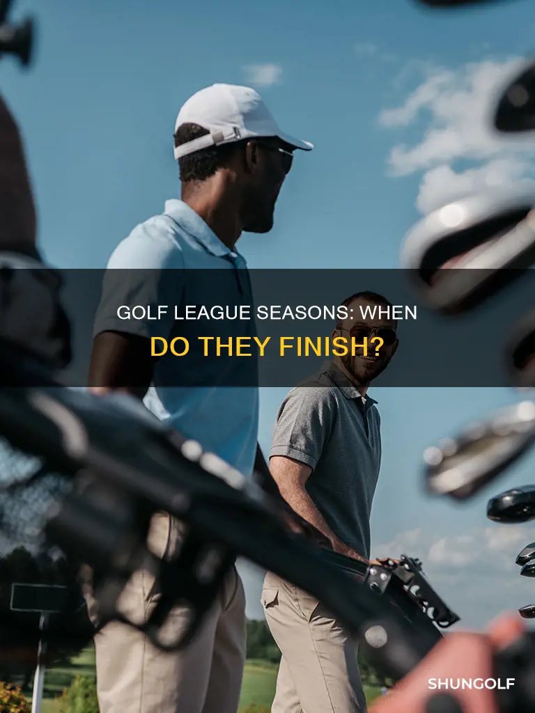 when do golf leagues end