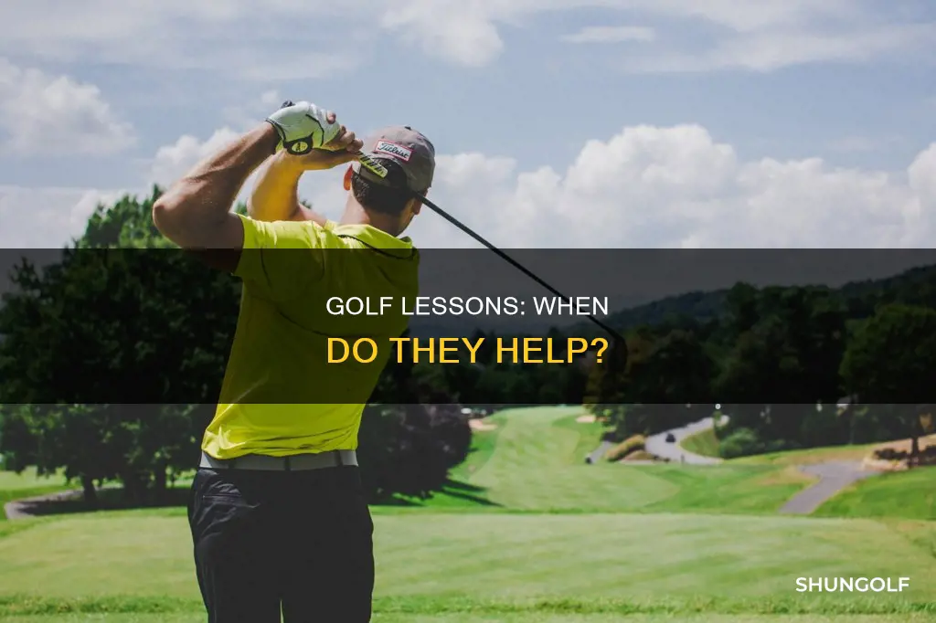 when do golf lessons help