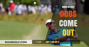 Golf Odds: When Do They Come Out?