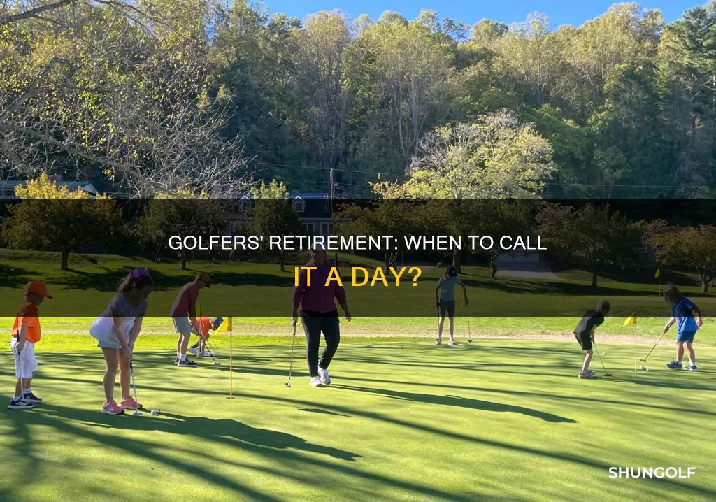 when do golf players retire
