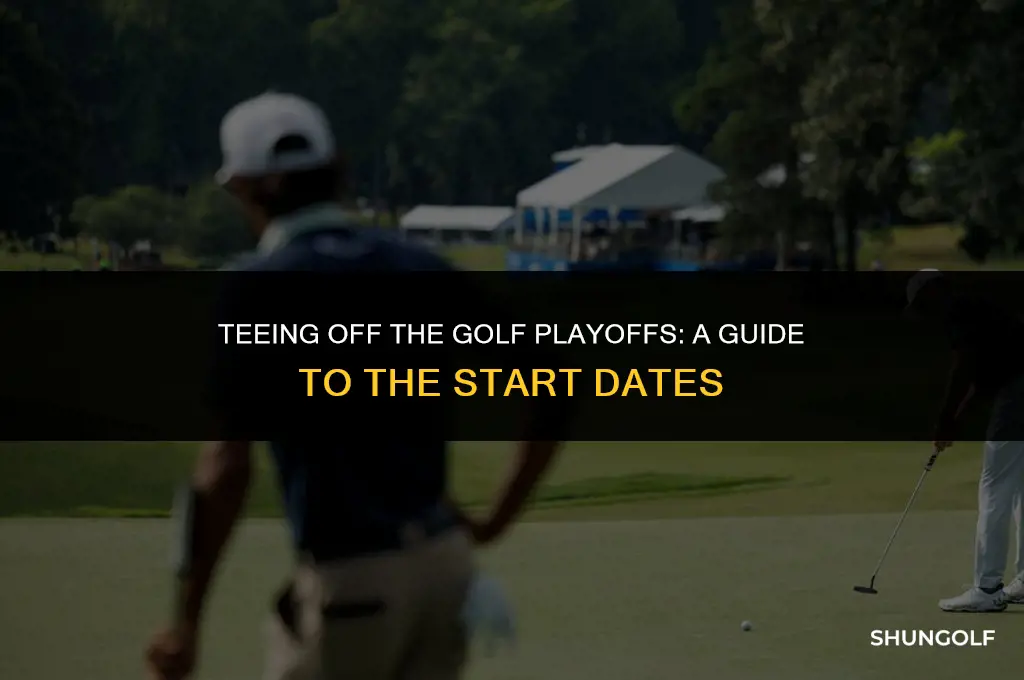 when do golf playoffs start
