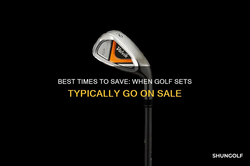 when do golf sets usually go on sale